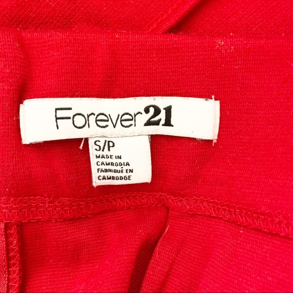 Forever 21 Red Mini Skirt Size S/P - Picture 2 of 7